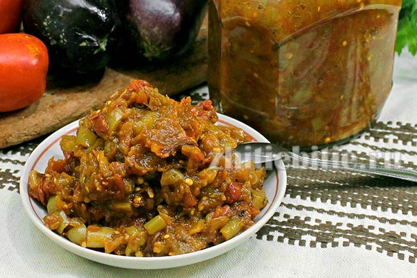 Икра из печеных баклажанов на зиму